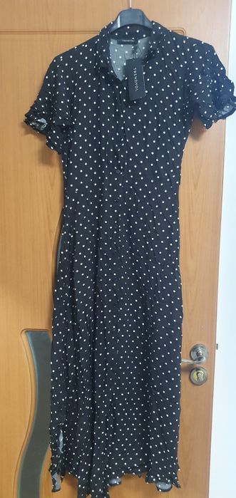 Rochie de zi midi cu buline