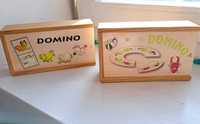 2 Seturi Domino din lemn copii Animale la ferma si Insecte