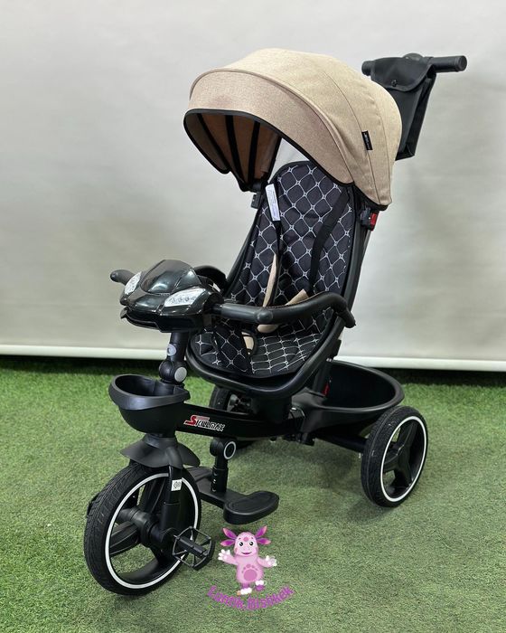 Детская велоколяска трёхколёсный велосипед Skillmax | Новое в упаковке