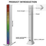 Led bar rgb vu-meter 12 volti