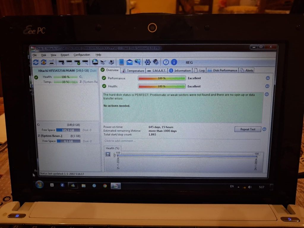 Лаптоп Asus Eee PC 1005HA