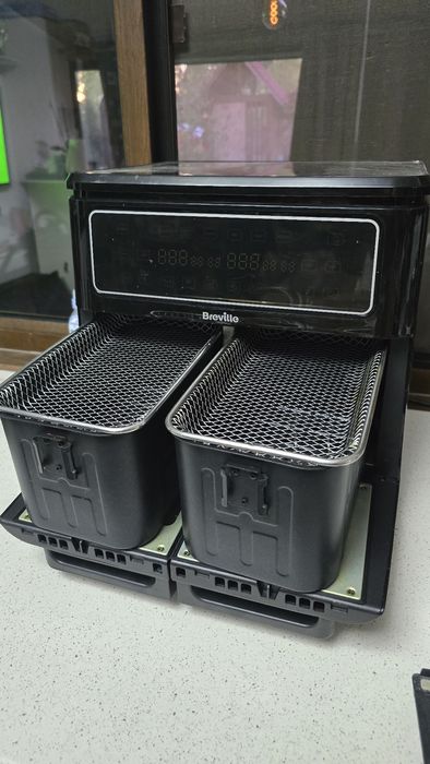 Friteuza dubla cu aer cald Breville Halo Flexi Digital