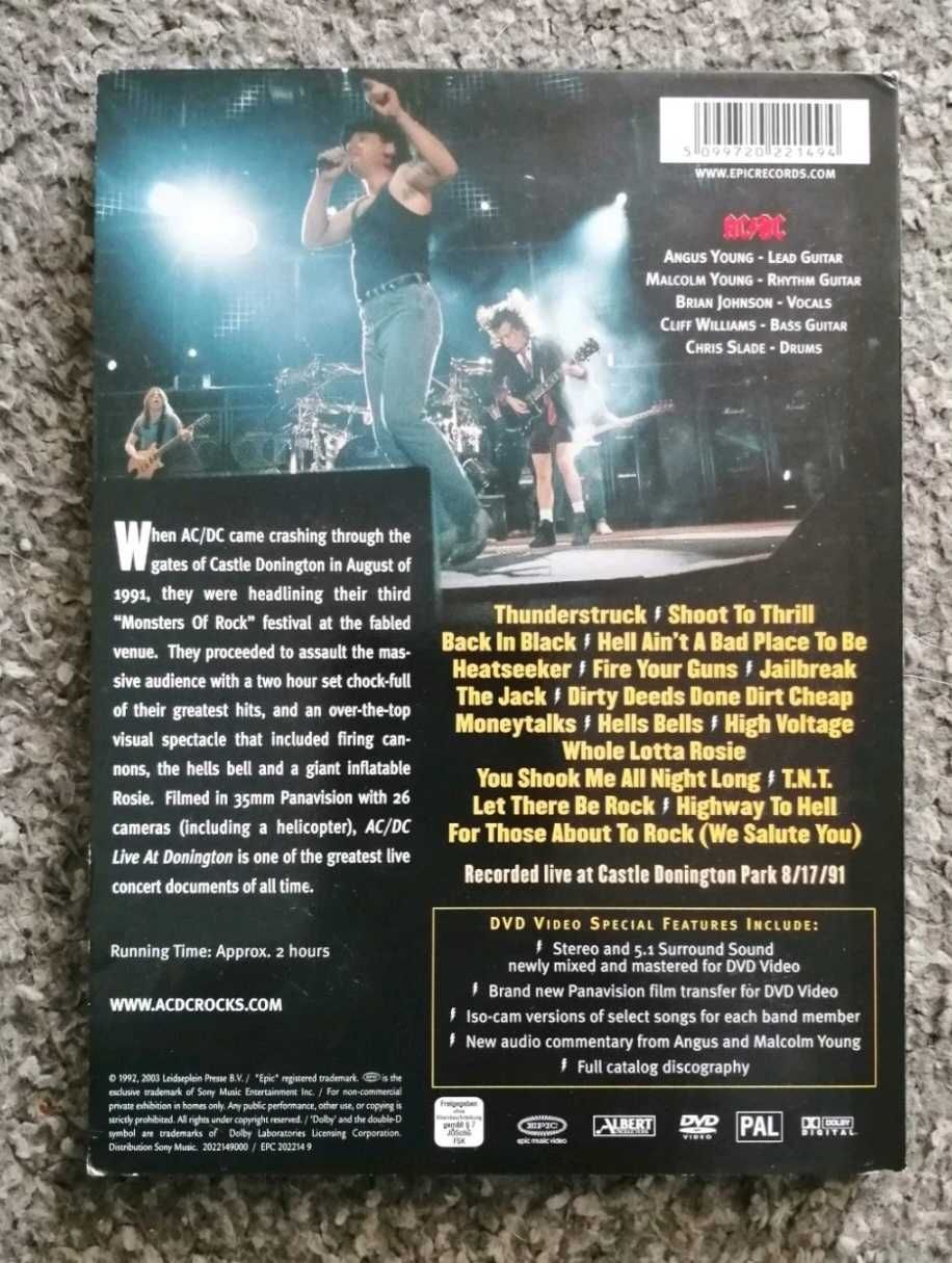 AC/DC Live at Donington цена 15 лв не