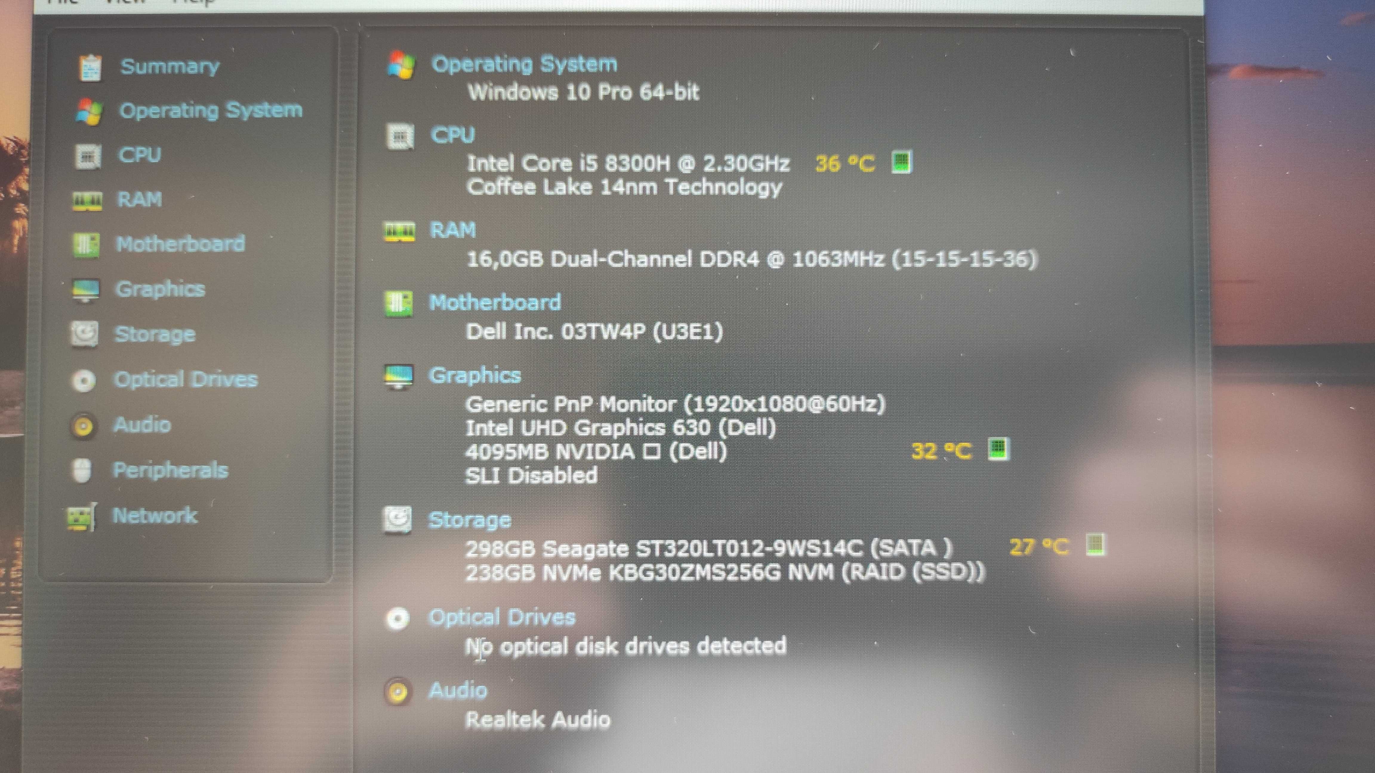 Dell G5 5587 GTX 1050TI