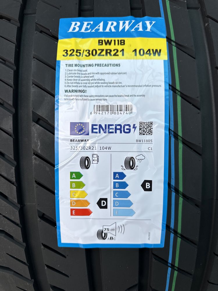 Нови Летни Гуми BEARWAY BW118 325/30R21 104W Нов DOT