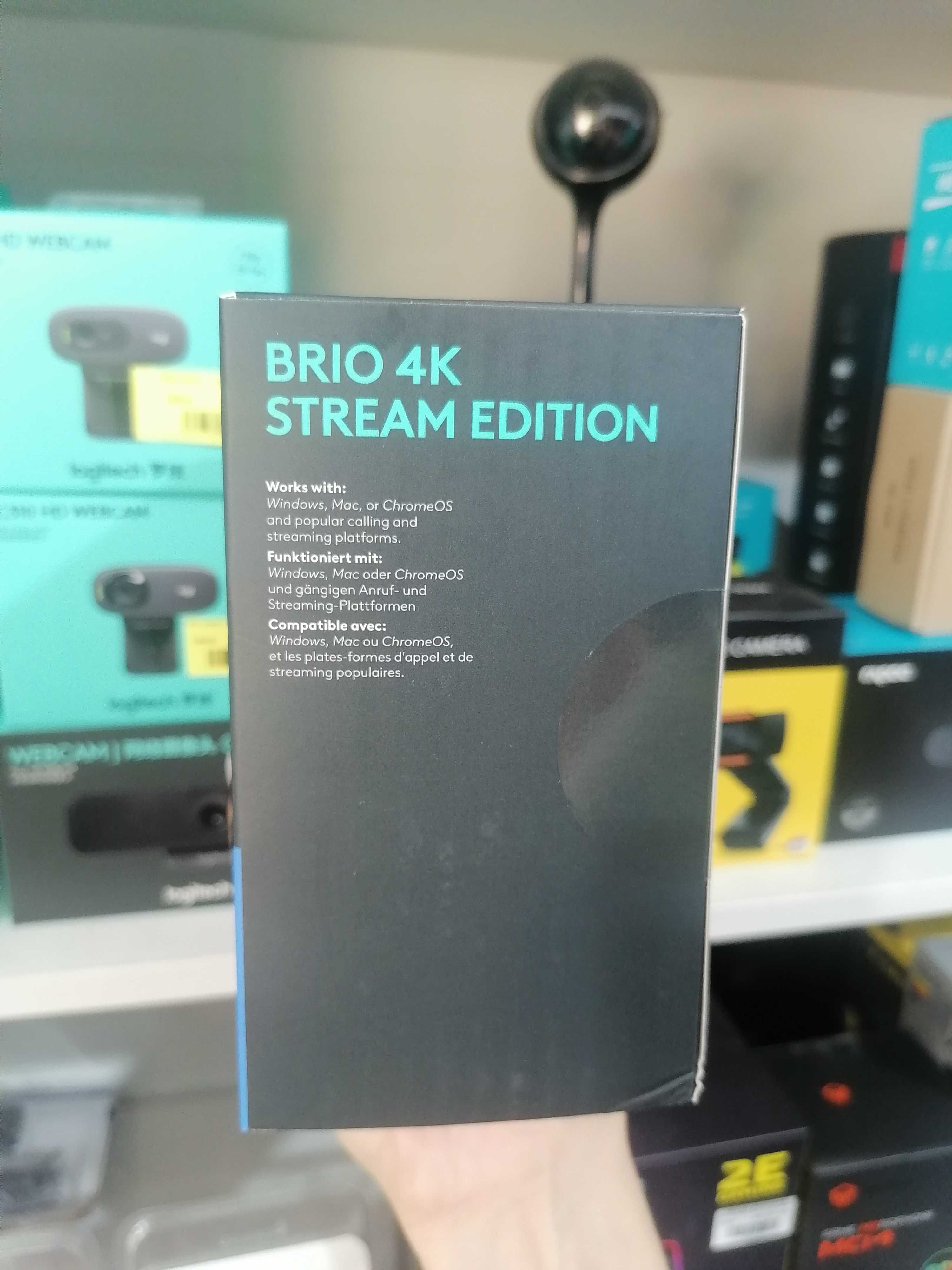 Web камера Logitech Brio 4k stream edition, веб камера для стрима