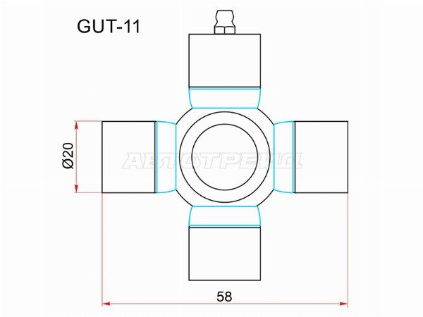 Крестовина карданного вала Toyota Hilux surf