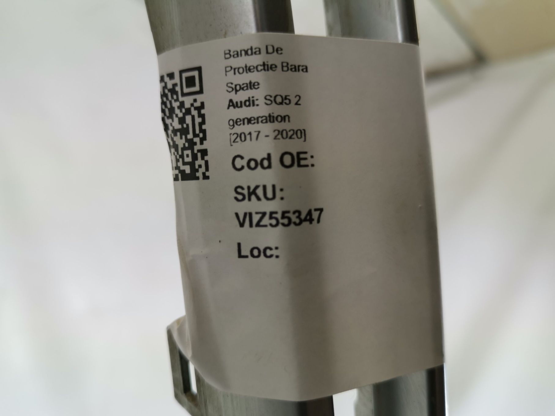 Ornament Crom Bara Spate Audi SQ5 2 generation 2017 2018 2019 2020 Ori