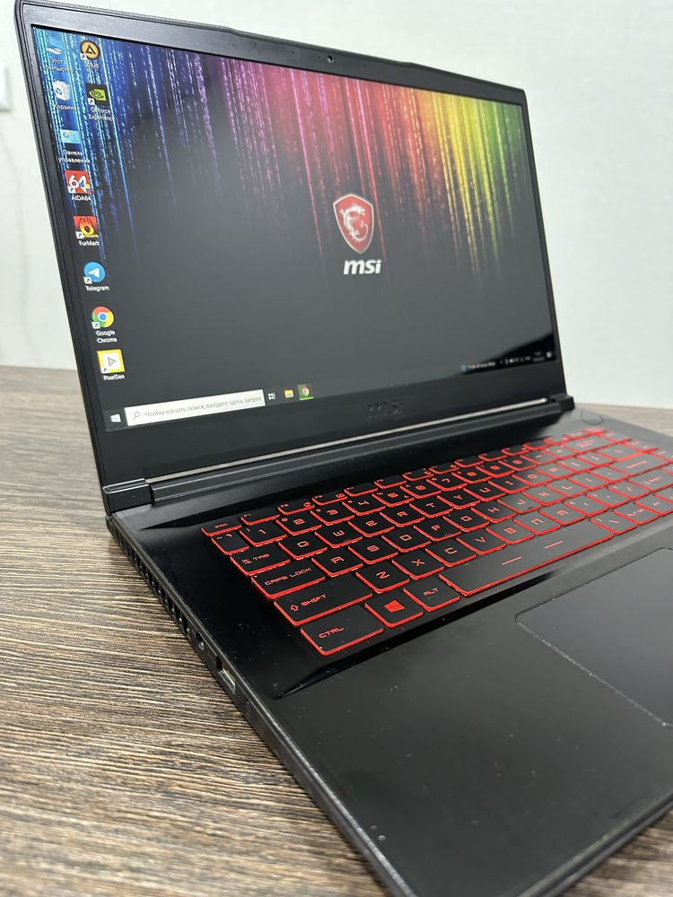 мощный i5 ноутбук MSI GF63 Thin для игр и графических программ
