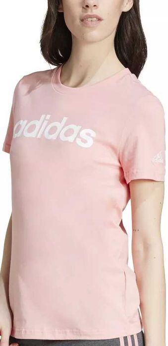 Tricou Femei Adidas IY9190, Roz, Bumbac Marime M Slim