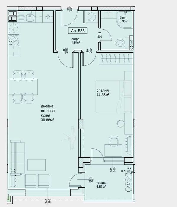 Продава се Двустаен апартамент в Пловдив, Христо Смирненски - 75 кв.м за 1534 €/кв.м - Снимка #7