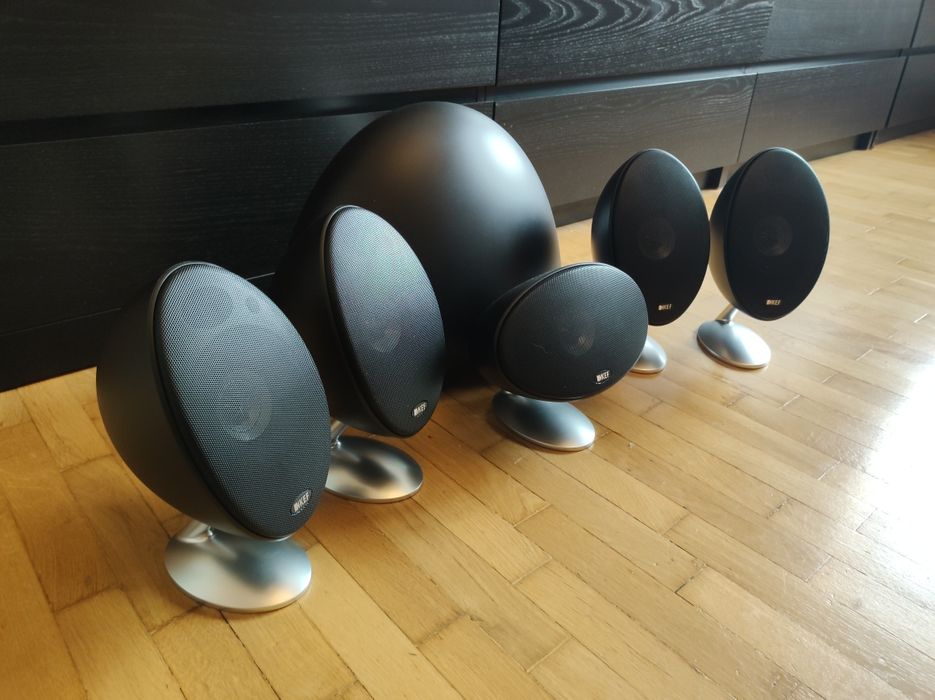 SUPER sistem audio 5.1 Hi-Fi KEF E305 cu amplificator YAMAHA  RX-V371.