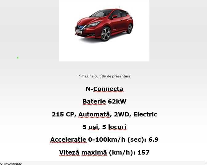 NISSAN Leaf oct.2021 ( Garantie - 29.000 KM)