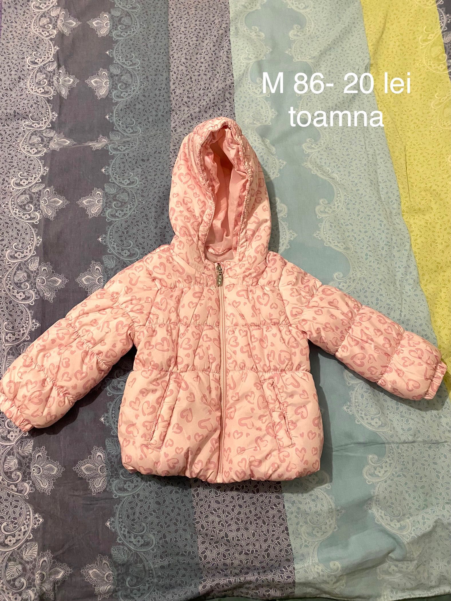 Hainuta blana, geaca iarna/ toamna 80/86 9 luni/1 an/18 luni fetite