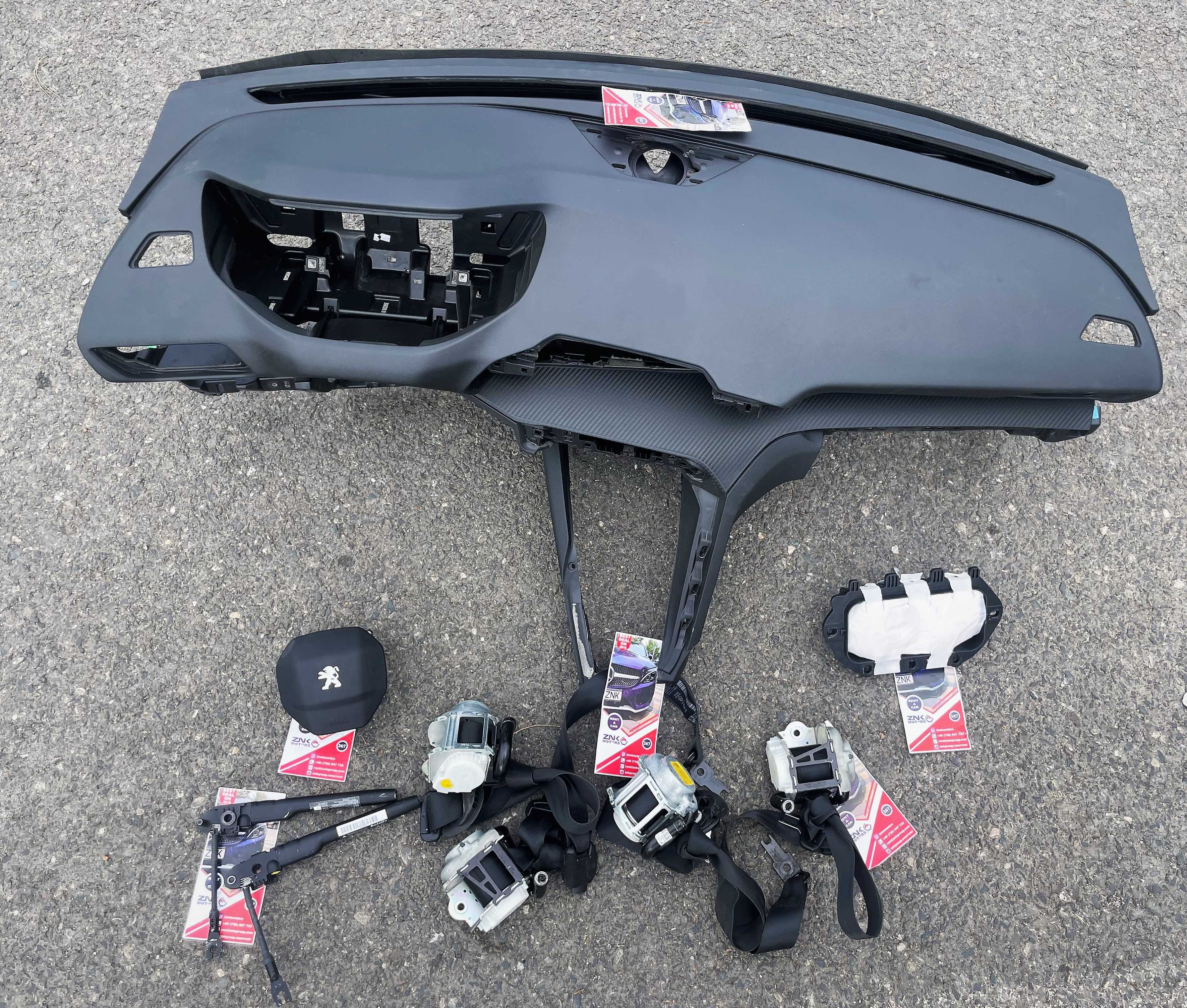 Peugeot 3008 / 5008 GT kit airbag volan pasager plansa bord - centuri