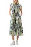 Rochie damă Woolrich Abstract Print Midi, mărimea XS