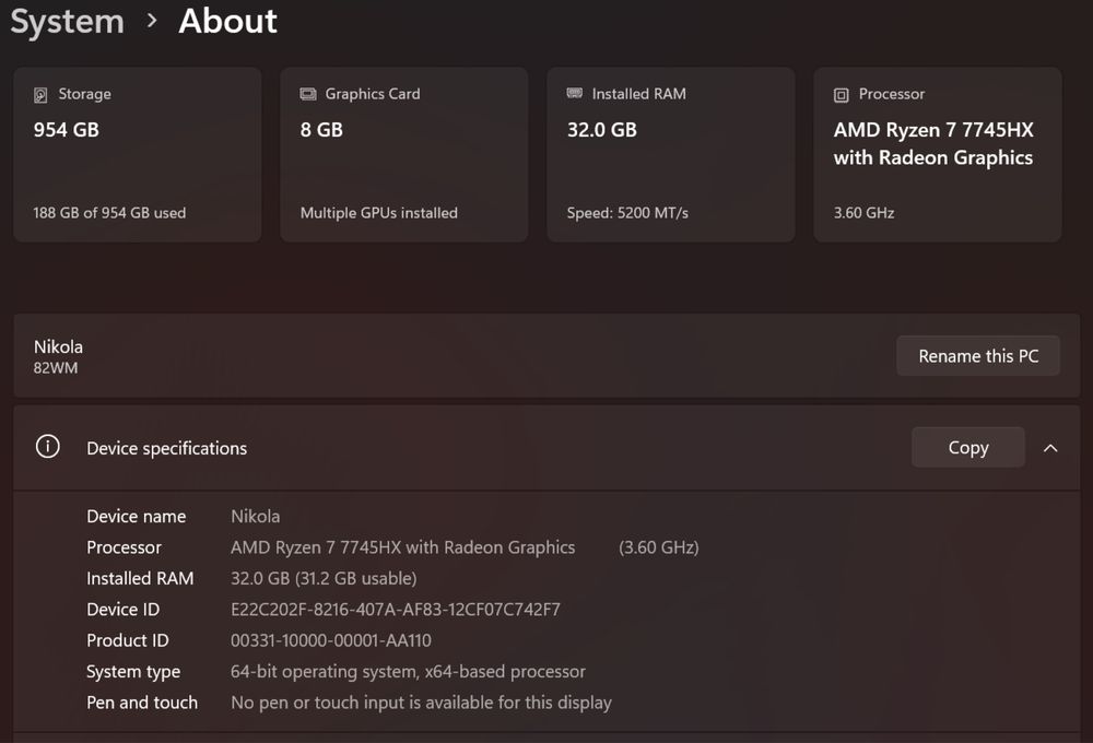 Lenovo Legion Pro 5 16ARX8