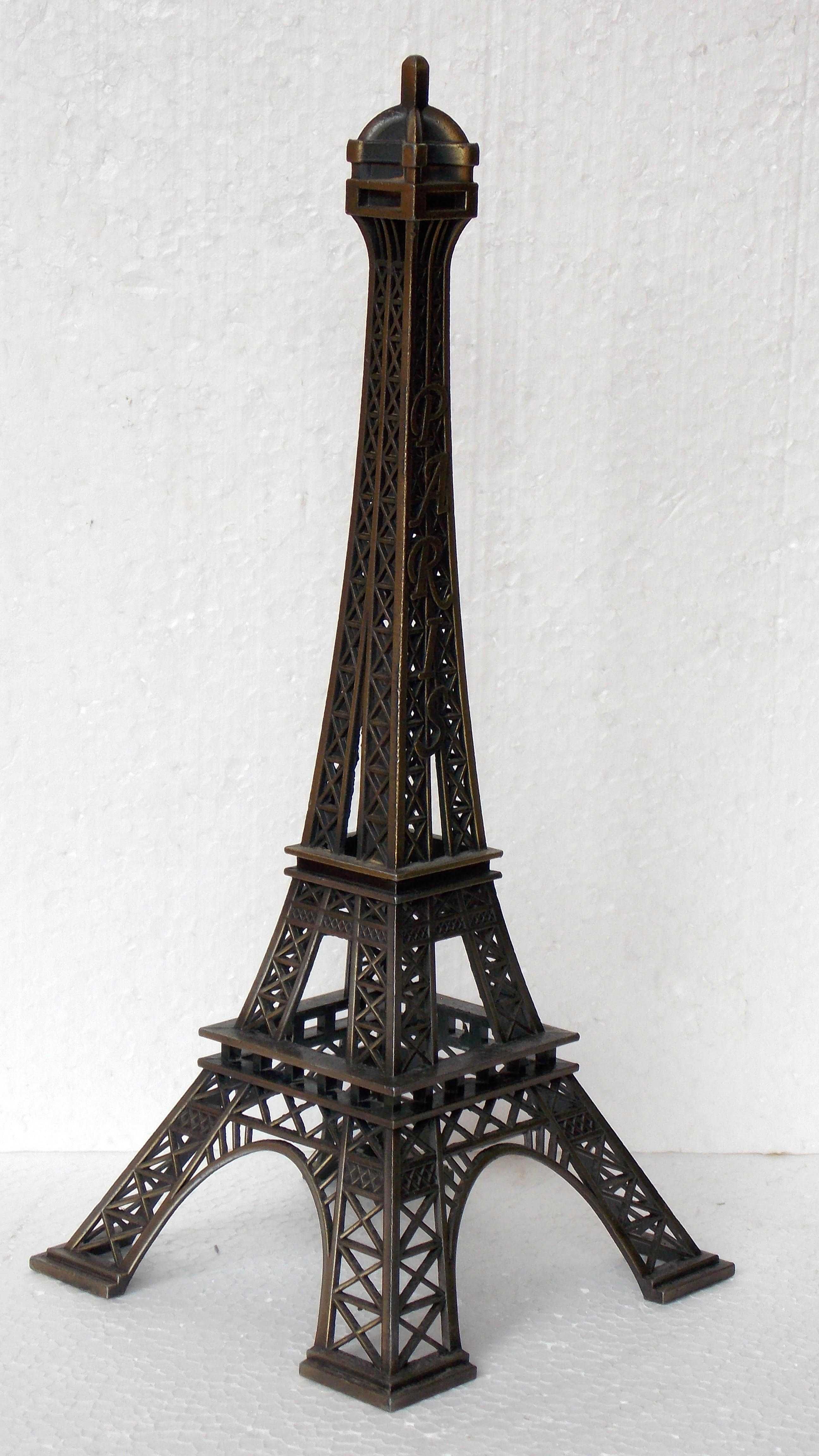 statueta  metal Eiffel 31 cm vintage antichitati decor obiecte vechi