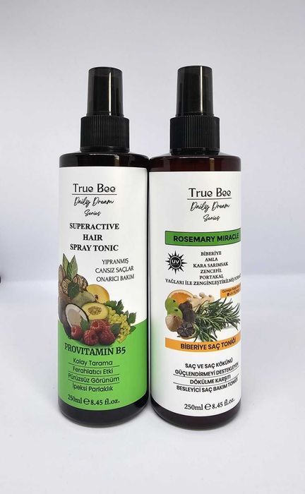 TRUE BEE билкови тоници за растеж и сгъстяване на косата 2х250мл