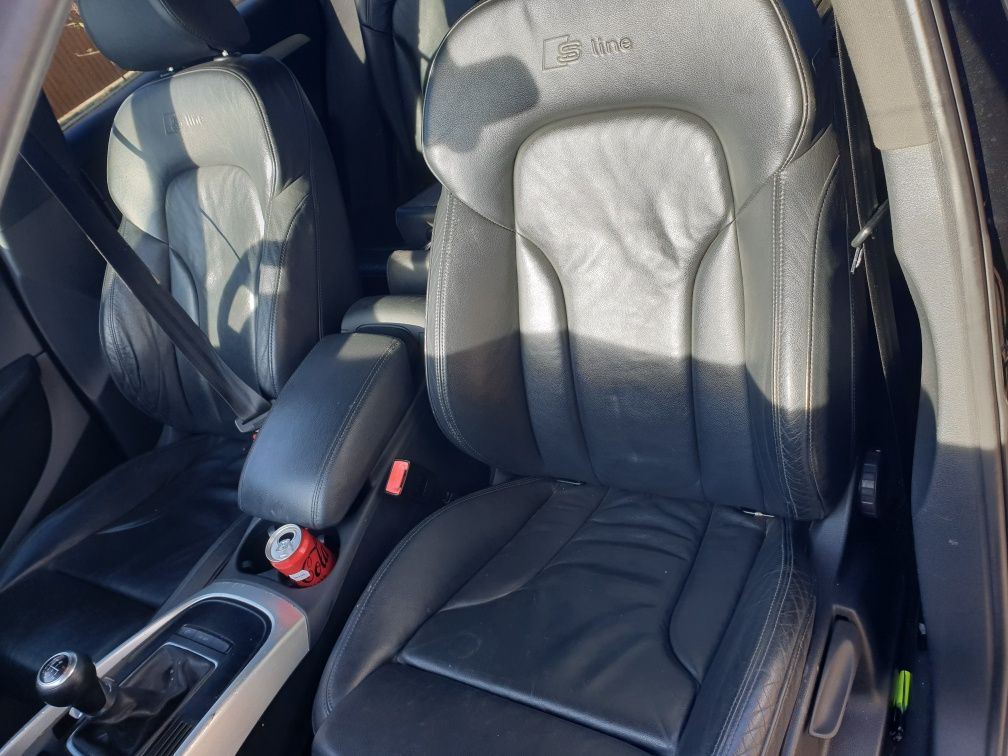 Interior scaune si bancheta piele neagra Audi Q5 s line de fabrica
