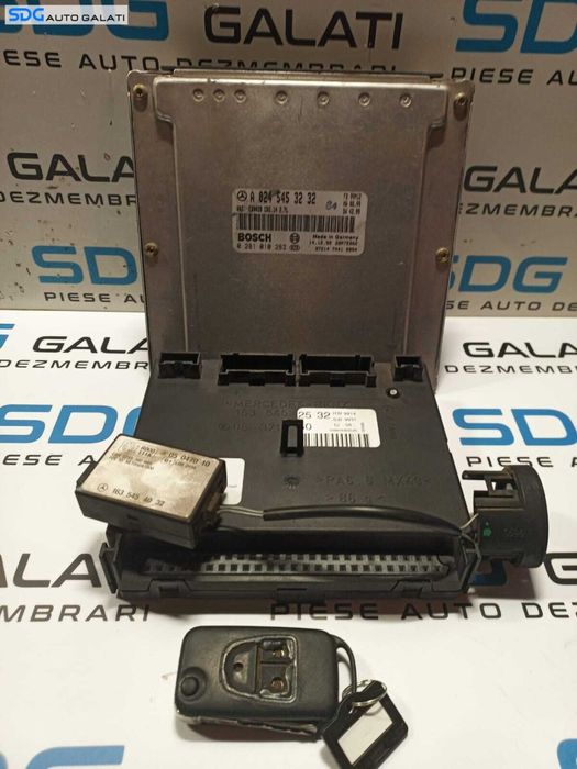 KIT Pornire ECU Calculator Motor Mercedes ML W163 2.7 CDI 1998 - 2005 Cod A0245453232 0281010283 1635452532 05371050 05047010 1635454032 [L1191] [L1192]