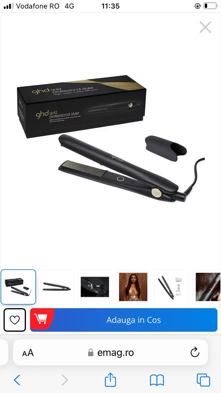 Placa de par GHD gold classic styler