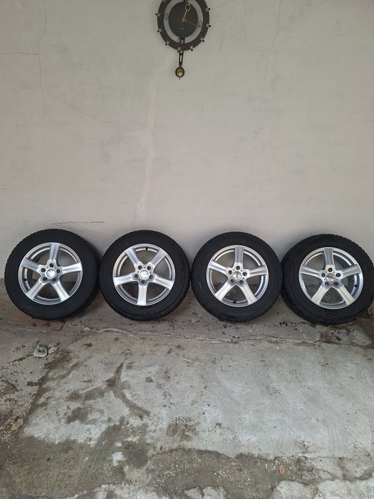 Jante aliaj 5x108 cu anvelope de iarna 7mm