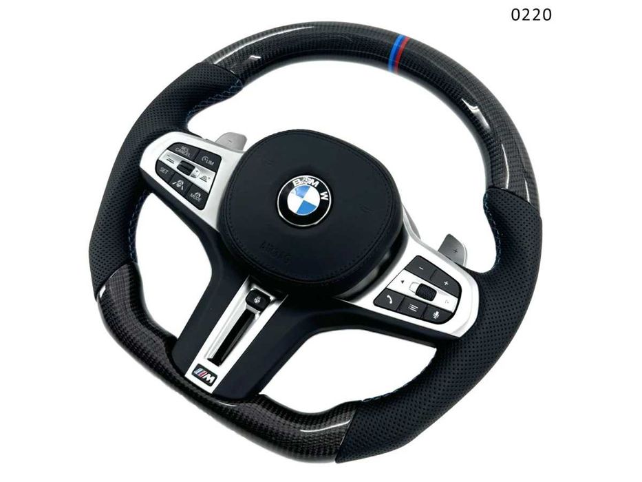 Volan M carbon cu încălzire BMW Seria G 1 2 3 4 5 6 7 8 X3 X4 X5 X6 X7
