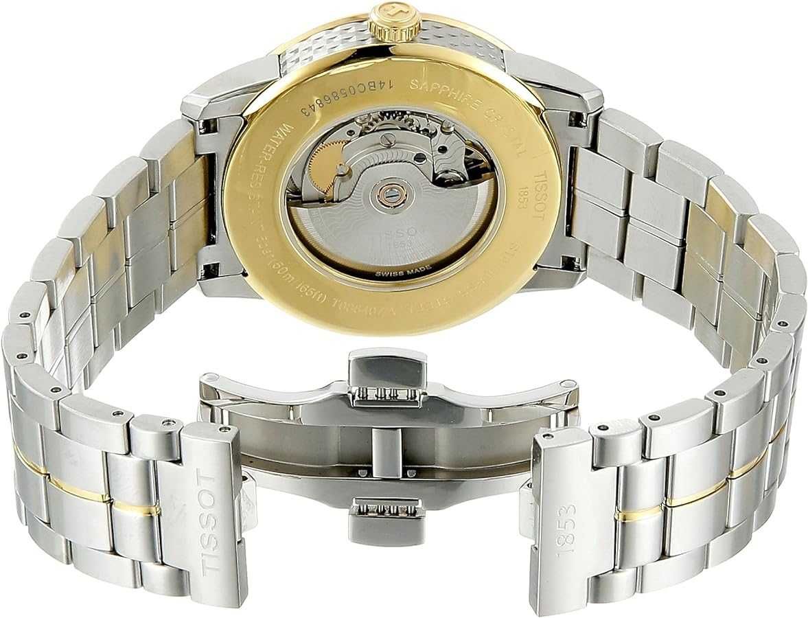 Часы швейцарские TISSOT Powermatic 80 Ivory Dial Men's Watch! Новые!