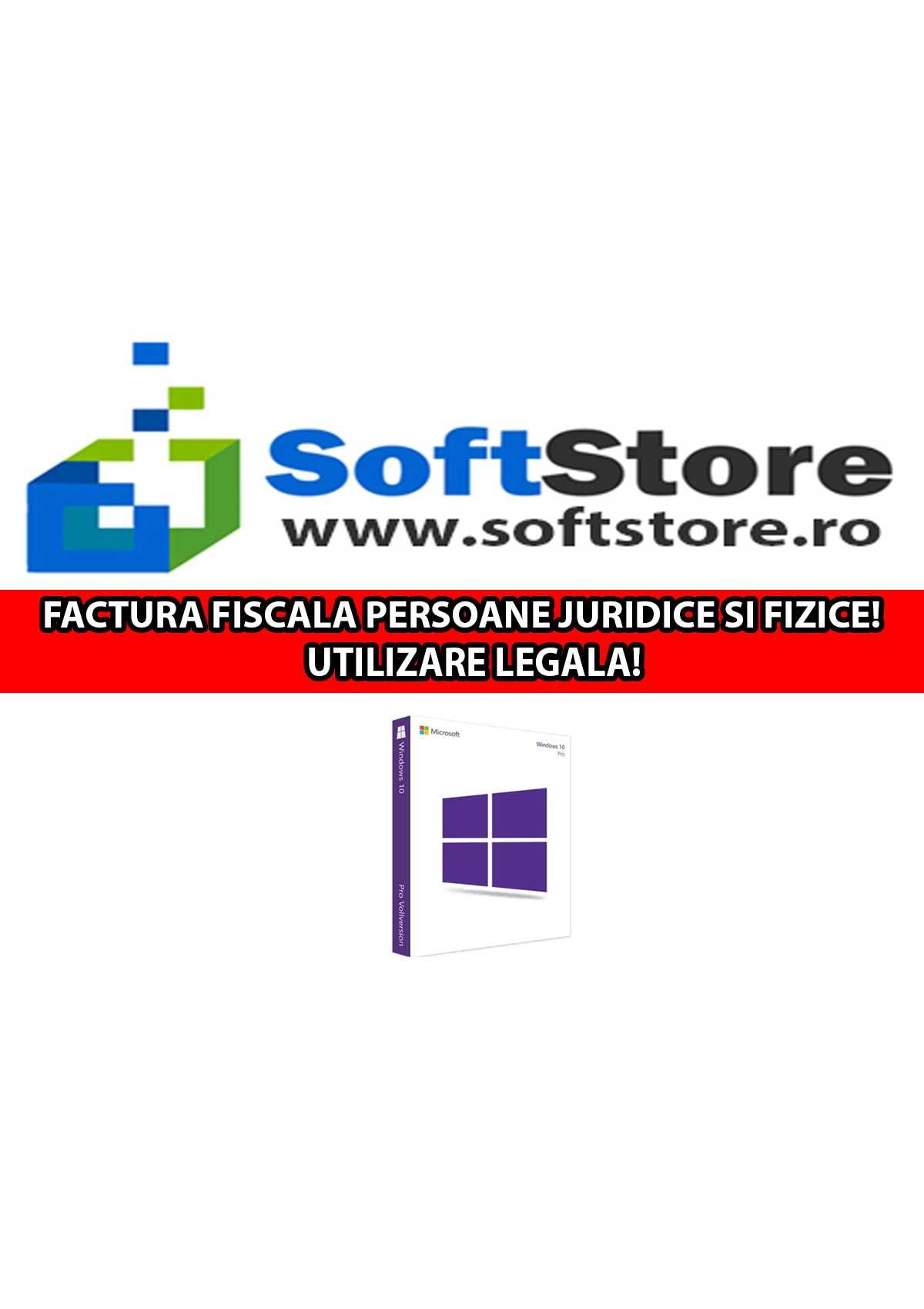 Licente RETAIL: Windows 10 Pro / Home - Factura fiscala, legal!