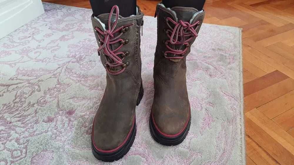 Cizme piele TIMBERLAND Malynn Faux fur lined Waterproof marimea 41