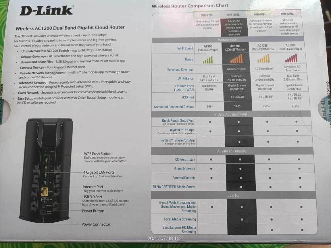 Router D-LINK Gigabit