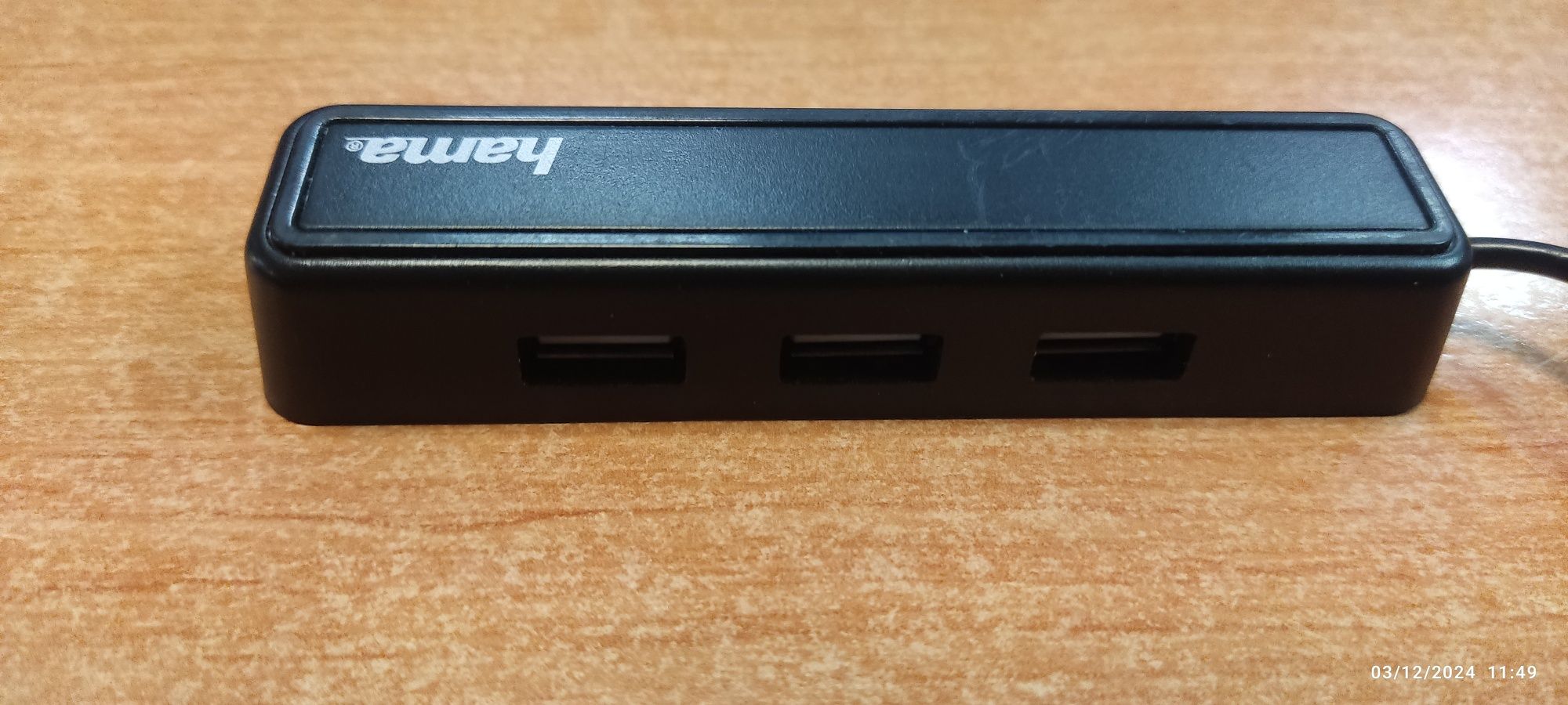 Hub USB Hama 00012167 negru