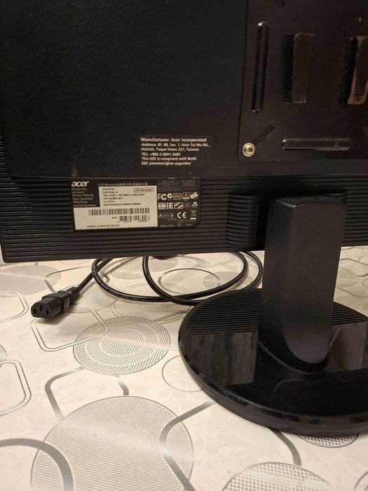 Monitor ACER model AL1716F/K202HQL