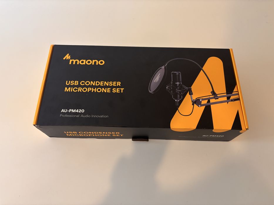 Microfon condensator USB Podcast, Gaming, Maono AU-PM420,