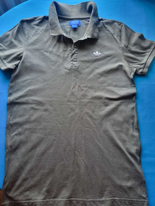 Vand tricou polo Adidas, Culoare kaki, marime M, barbati