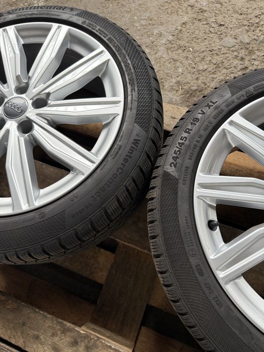 Jante originale Audi A6 cu anvelope iarna Continental 245/45 R19