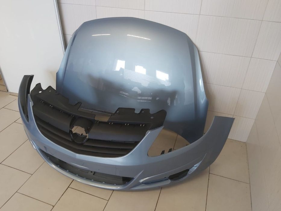 Pachet Bara Fata+Capota Motor Opel Corsa D 2006-2011 (4MU (Albastru))