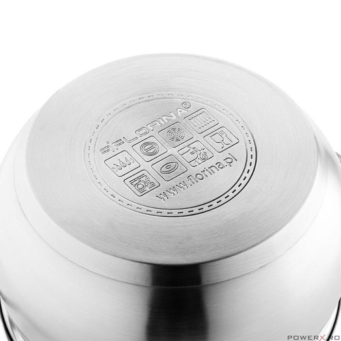 Set 4 oale cu capac, din inox, 1.9 l, 2.6 l, 3.6 l, 4.7 l, Miron