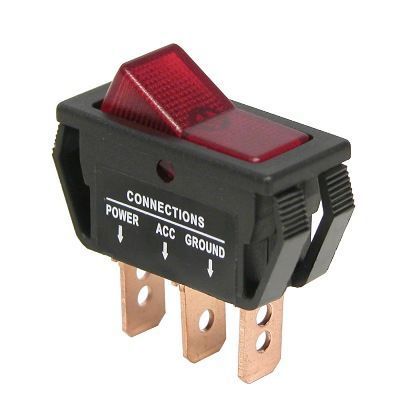 Intrerupator auto Carpoint 12V 20A On/Off 11,60 x 30,90 mm cu 3 papuci electrici