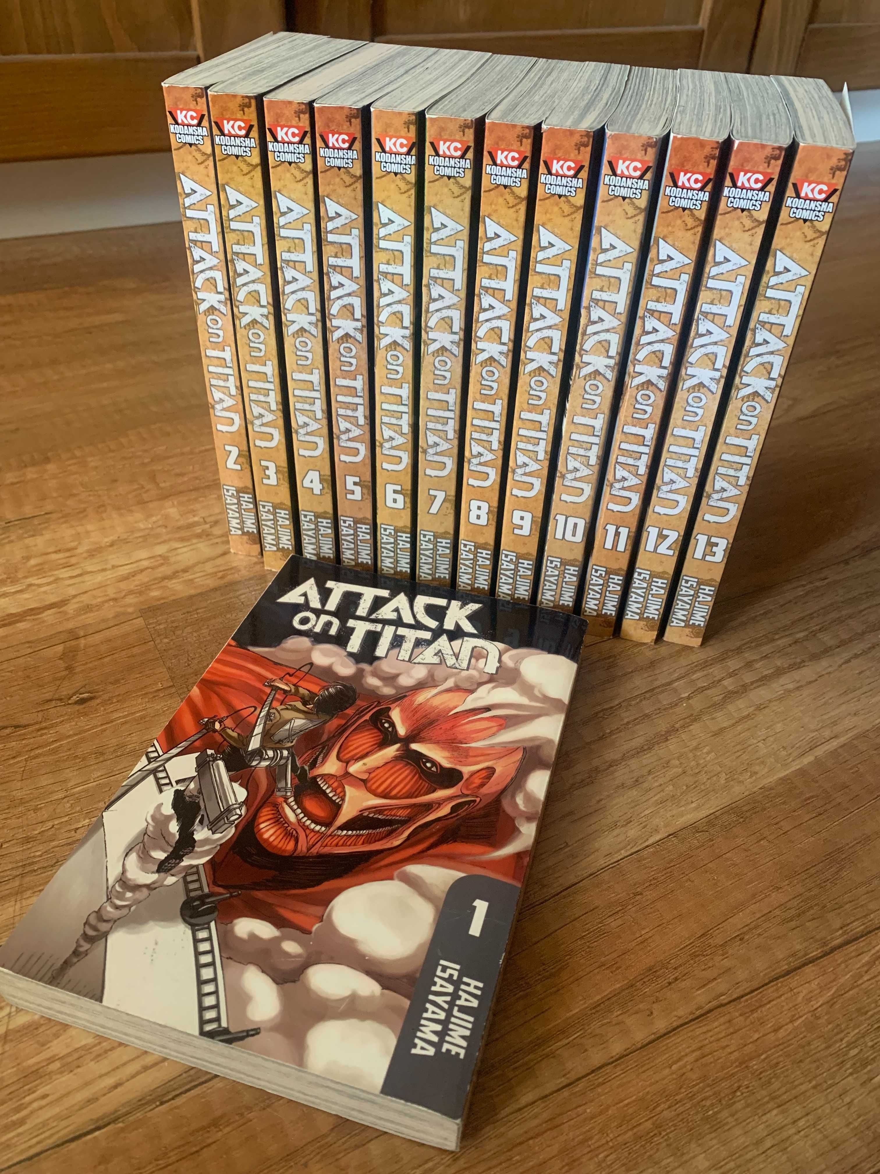 Attack on Titan 1-13 английски език
