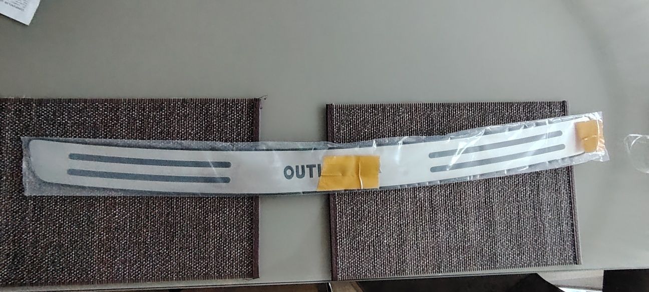 Vând protecție bară spate Mitsubishi Outlander 2 metalică inox  nouă