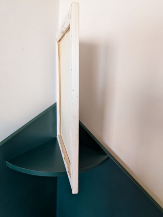 Tablou in ulei chip feminin 39x49 cm buze ochi canvas pictura pictat