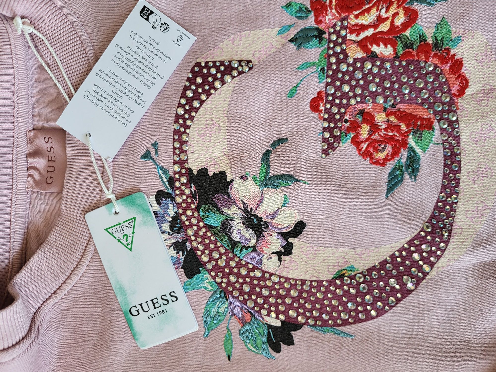 Дамски суичър Guess с бродерия