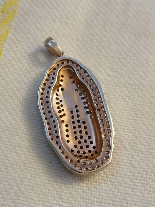 Pandativ argint masiv 925 cu zirconi