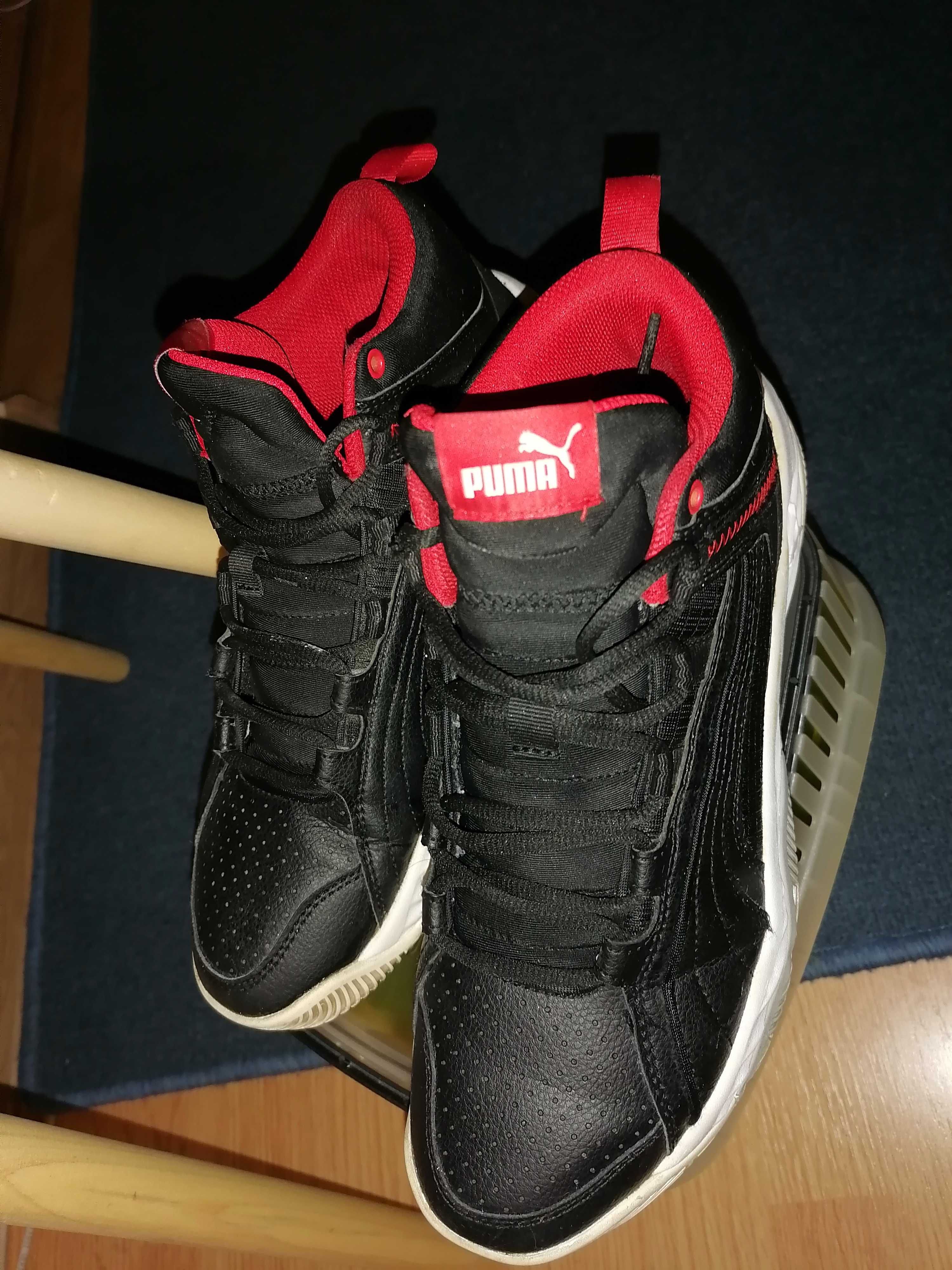 Puma - Pantofi sport low top unisex Rebound Future Evo, Negru/Rosu