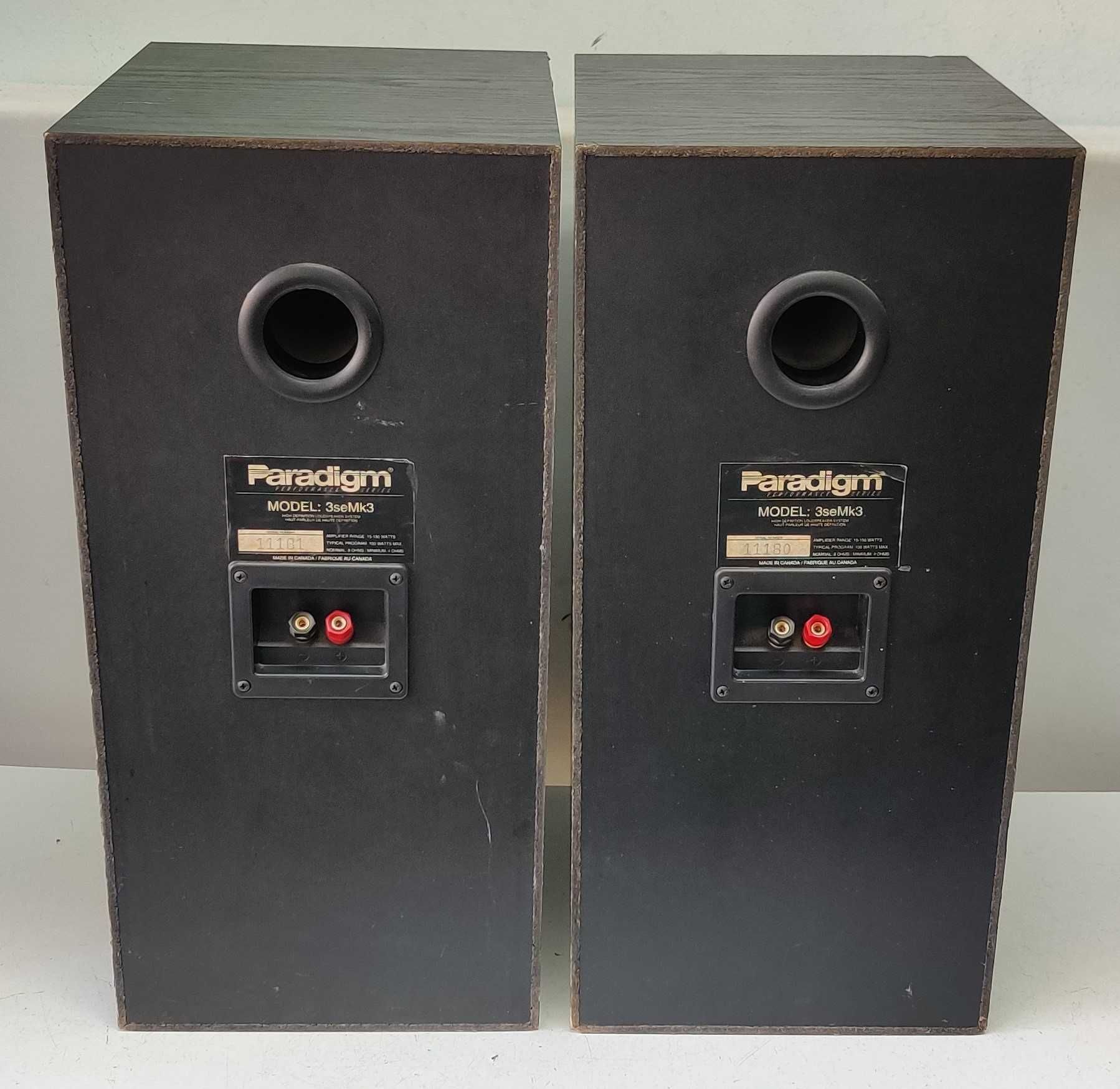 Paradigm 3 SE MK 3 muzica boxe raft 2 cai 100W muzica made in Canada