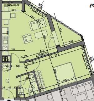 Двустаен апартамент в ж.к. Хаджи Димитър