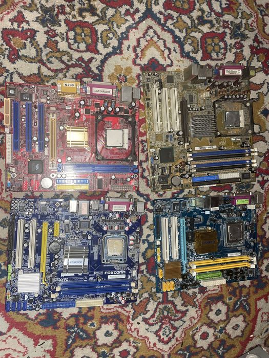 Материнские платы foxconn , gigabyte , asus для офиса