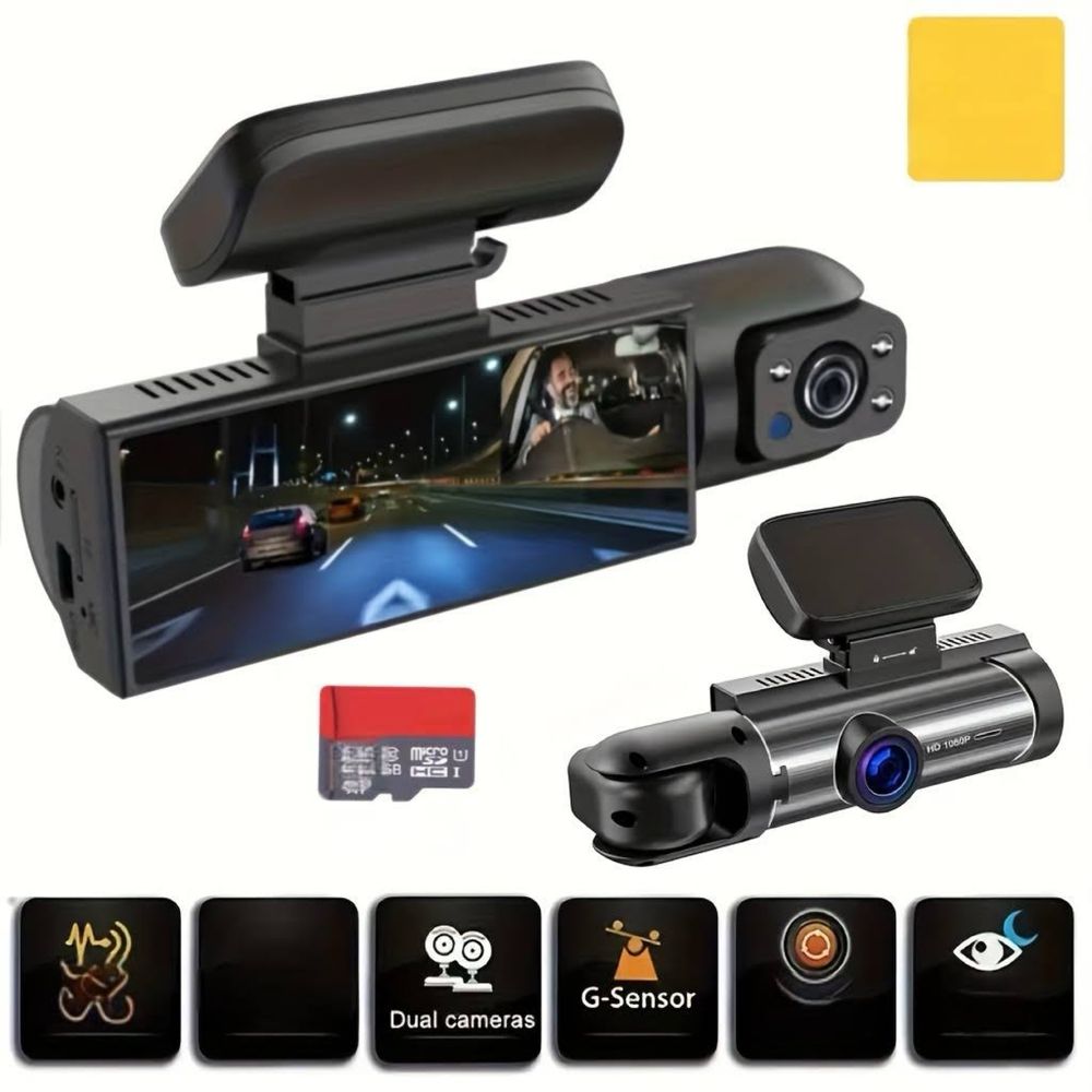 Camera auto duala 1080P Sigilata , memorie card 32gb inclus